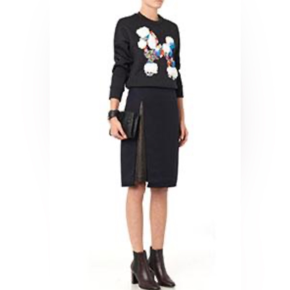 Phillip Lim Black Sweater with Colorful sequins and Embroidery Poodle